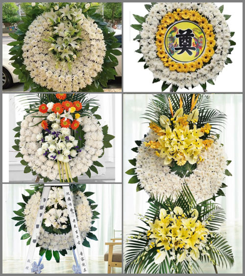 山东青岛黄岛区泊里镇撒牛沟村花圈速递